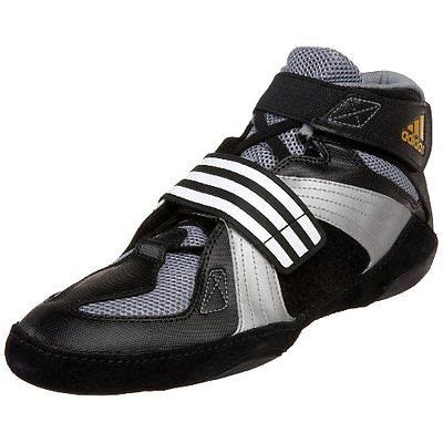 adidas Men's Extero II Wrestling Shoe,Black/White/Silver,8.5 M US